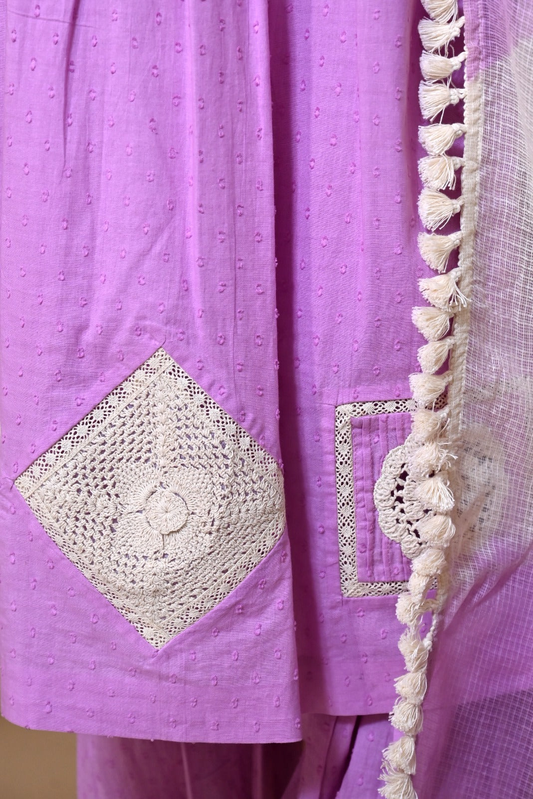KORA DORA Crosia Patch Work Suit Set