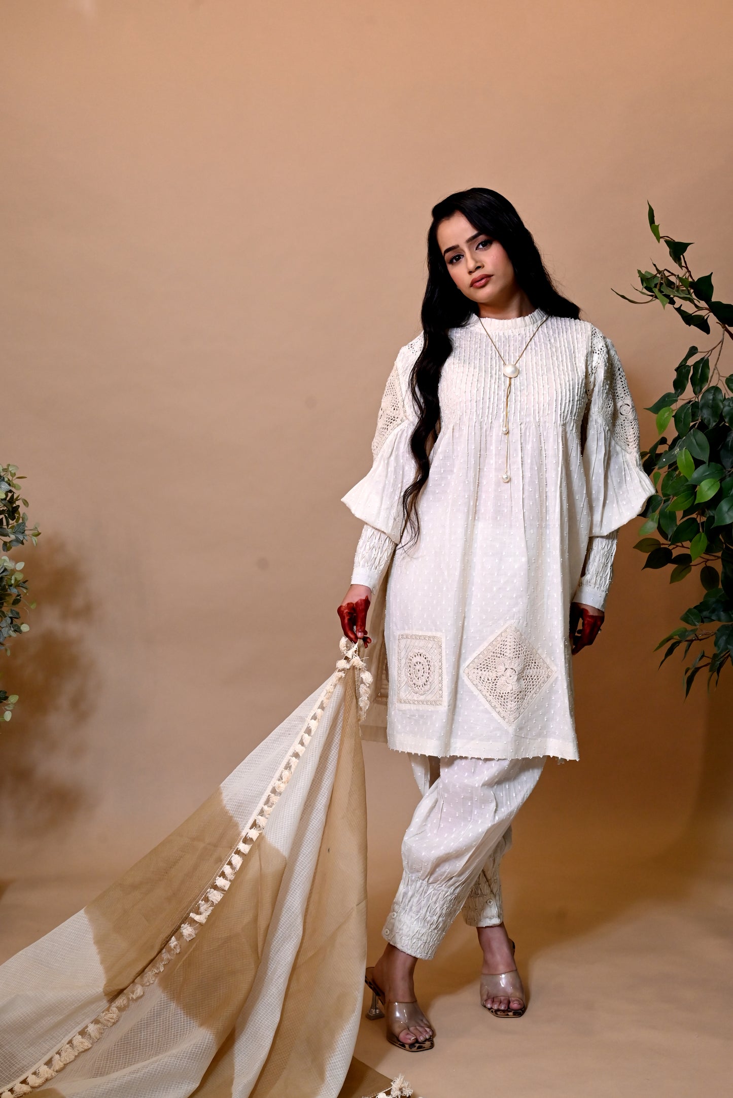 KORA DORA Crosia Patch Work Suit Set