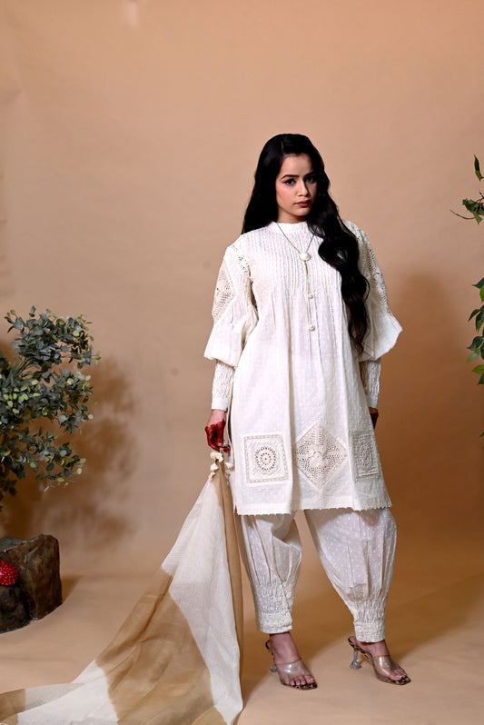 KORA DORA Crosia Patch Work Suit Set