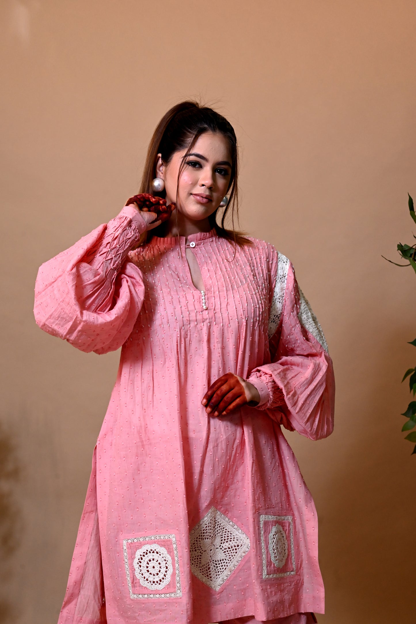KORA DORA Crosia Patch Work Suit Set