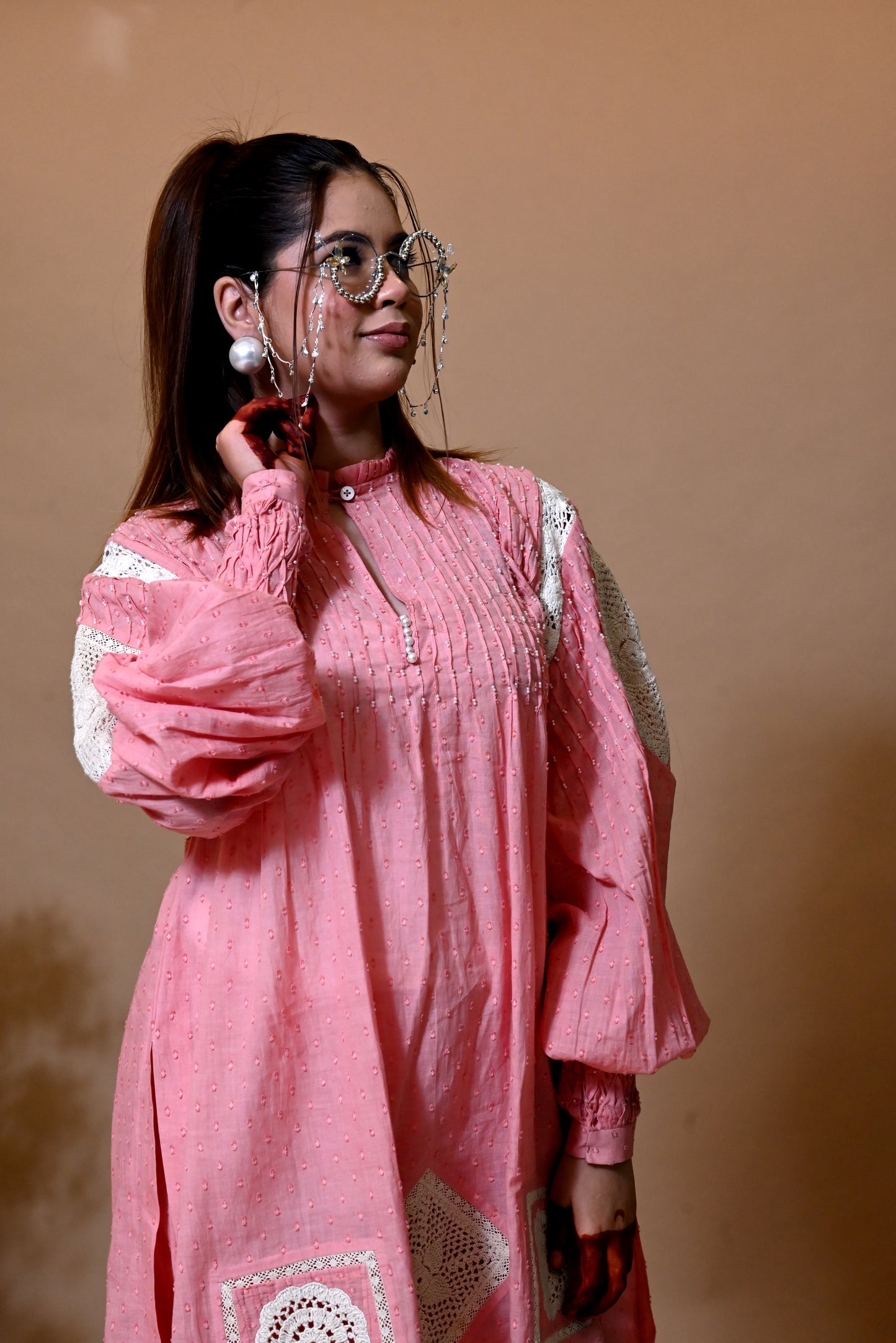 KORA DORA Crosia Patch Work Suit Set