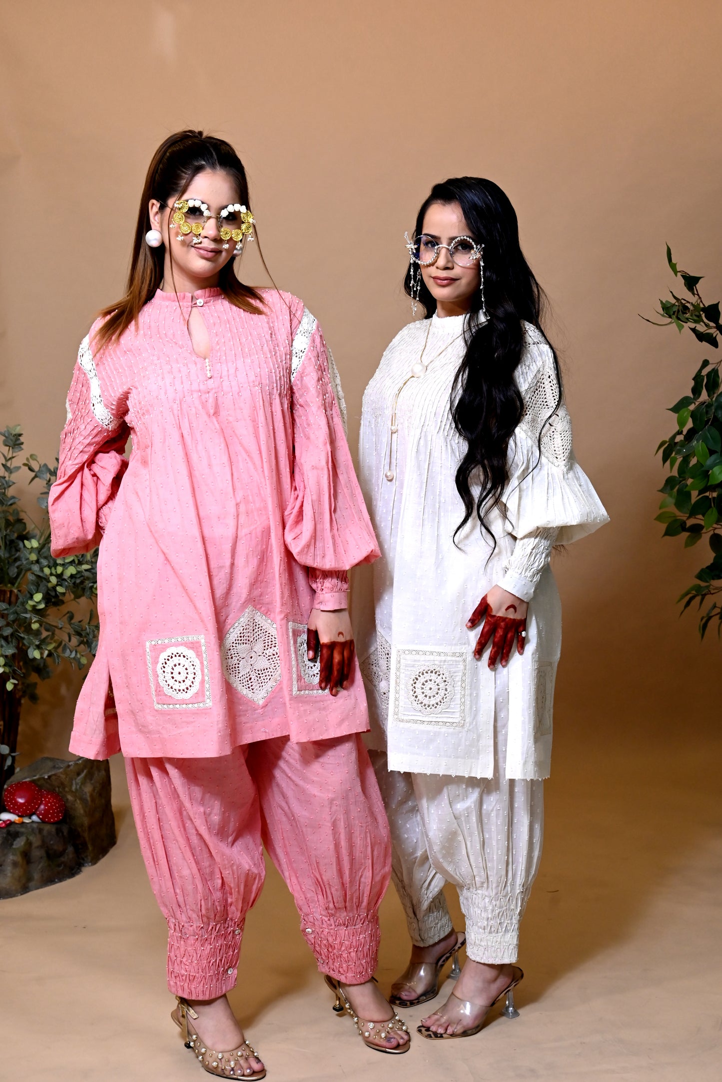 KORA DORA Crosia Patch Work Suit Set