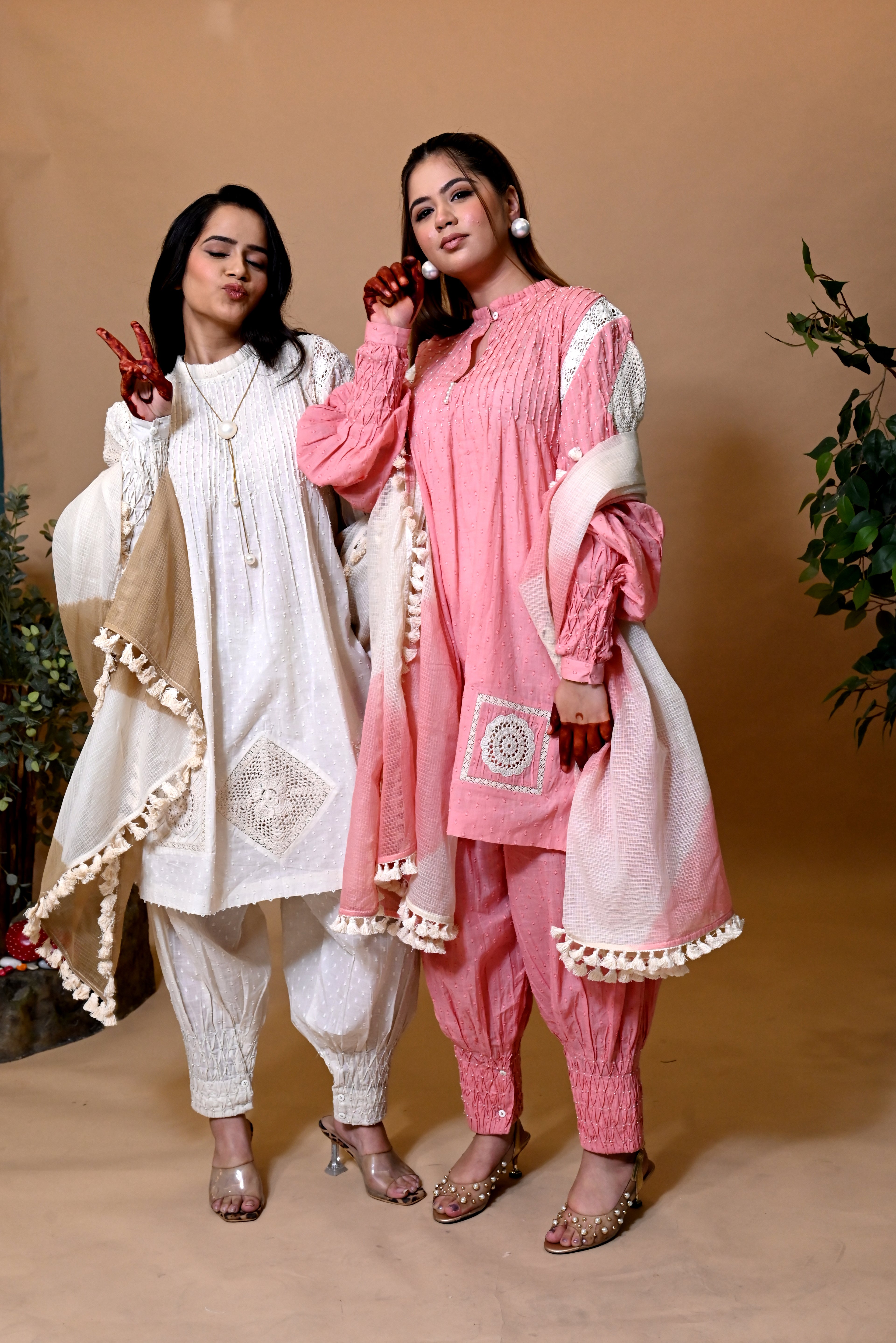 KORA DORA CROSIA PATCH WORK SUIT SET