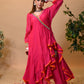 JEWAR Pink Angrakha Suit Set