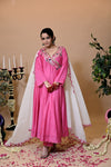 POSHAK Collection – “Gulaabi Adaa” Silk Chanderi Anarkali Set