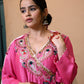 POSHAK Collection – “Gulaabi Adaa” Silk Chanderi Anarkali Set