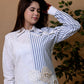 BLUE STRIPE LINEN SHIRT