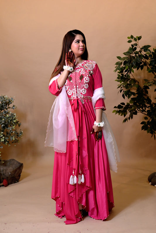 CHAMKILI HOT PINK INDO WESTREN SET