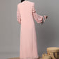 Pink Printed Long Dress