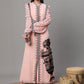 Pink Printed Long Dress