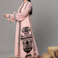 Pink Printed Long Dress