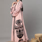 Pink Printed Long Dress